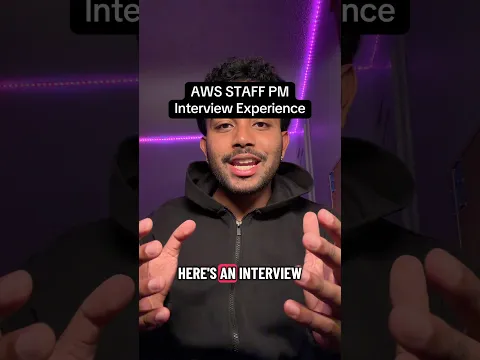 AWS STAFF PM Interview Experience