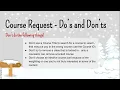 Directions for Entering Course Requests in SIS StudentVUE 2024-2025