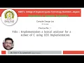 CDL PR1 Implement a lexical analyzer for a subset of C using LEX Implementation