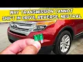 Why Transmission Can Not Shift To Drive Reverse Neutral Ford Explorer 2011 2012 2013 2014 2015