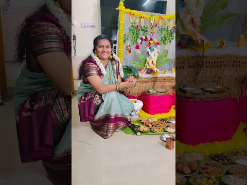கிருஷ்ண ஜெயந்தி ஸ்பெஷல் 💐🙏 என்னென்ன செஞ்சிருக்கேன் பாருங்க 😍 |Jasvika media | #shorts #krishna