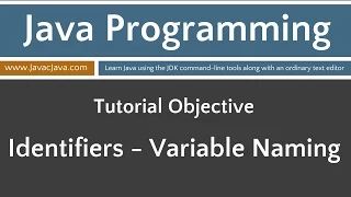 Learn Java Programming - Variable Identifier Naming Tutorial