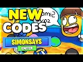 MUST ENTER NEW SILLY SIMON SAYS CODES ON ROBLOX Roblox Silly Simon Says Codes 2025
