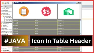 Java JTable Header With Icons - How to Add Images To JTable Header Cells In Java Netbeans