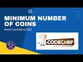 Minimum number of coins Problem Code MINCOINS CodeChef Solution Python3