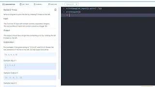 Rotate D times in python right to left