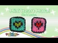 Mini Heart Mural Rainbow Loom Tutorial by Michelle Intermediate Level 1 Loom