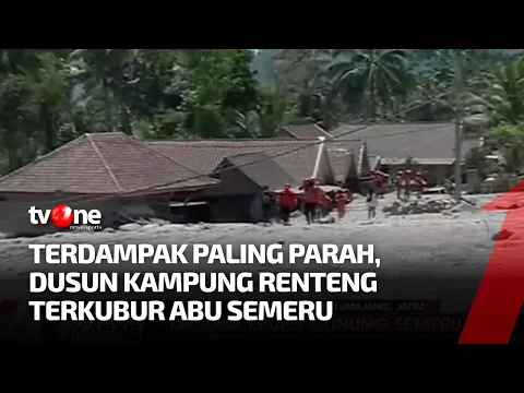 Kondisi Terkini Dusun Kampung Renteng, Jalan dan Rumah Tertutup Lautan Abu