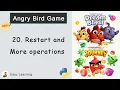 Angry Bird Game in Python Restart and More Operations