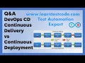DevOps CD Continuous Delivery vs Continuous Deployment Q A