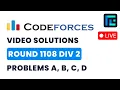 Codeforces Round 1108 Div 2 Solutions - A to D by Anish TLE Eliminators