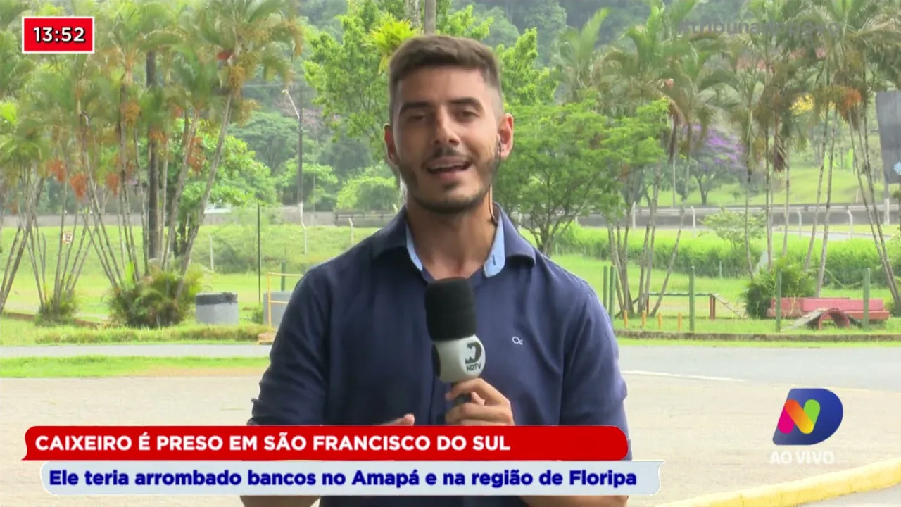 Caixeiro é preso em São Francisco do Sul, ele teria arrombado bancos no Amapá e na região de Floripa