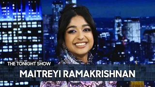 maitreyi ramakrishnan loves convincing people shes related to mindy kaling the tonight show