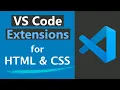 10 Helpful VS Code Extensions for HTML CSS