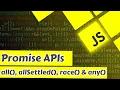 16 Promise APIs - all allSettled any race in javascript interview question in hindi