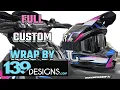 FXR 6D ATR-2 HELMET GETS A FULL CUSTOM WRAP FROM 139 DESIGNS LOOKS SICK AND EVERYTHING MATCHES NOW