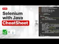 Selenium with Java Cheat Sheet