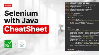 Selenium with Java Cheat Sheet