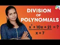 DIVISION OF POLYNOMIALS NCERT CLASS 9 AND 10 DIVISION ALGORITHM FOR POLYNOMIALS