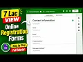 How to create online registration form using google docs Forms
