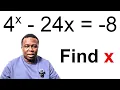 Lambert W function Can You Solve This Math Problem 4 8 24x 8 Find X