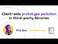 Client-side prototype pollution in third-party libraries PortSwigger Academy tutorial