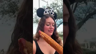 I finally tried the giant mozzarella stick from Blue Ribbon Corn Dogs at Disney s Boardwalk