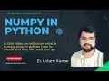 NumPy Basics in Hindi Introduction to NumPy for Data Science
