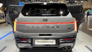 New HYUNDAI TUCSON 2027 N Line - PRACTICALITY test, UMBRELLA holders & AC controls (EUROPE, PHEV)