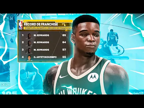 Download MP3 RECORD DE POINTS HISTORIQUE ! ( Edwards dans la légende .. ) NBA2K24 CARRIÈRE ANTMAN #3