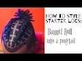 How to style short starter locs