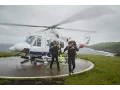 Lagu Landing in Mykines with Atlantic Airways' helicopter, Faroe Islands (Fær Øer - Føroyar)