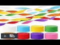 8 Crepe Paper Streamers Rolls 656ft Pack of Unique 8 Rainbow Streamers