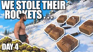 We Stole this Clans Rockets (30,000k+ Sulfur) in Rust...