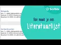 Download Lagu Opmaak van een APA literatuurlijst in Word