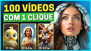 Essa IA cria vídeos virais com 1 clique! Gera cenas, legendas e narração AUTOMÁTICO