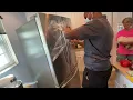 How to install an LG French door Refrigerator and freezer