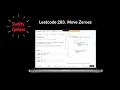 LeetCode Move Zero Solution Explained - Swift