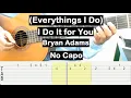 Download Lagu (Everythings I Do) I Do It for You Guitar Tutorial No Capo (Bryan Adams) Melody Guitar Tab Lesson