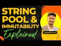 String Immutability String Pool Explained with Examples Java Interview Guide