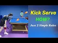 Download Lagu How to Serve a KICK Sidespin Topspin (2 Simple Rules)