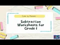 1st Grade Free Subtraction Practice Sheets Perfect for Classroom and Home Use