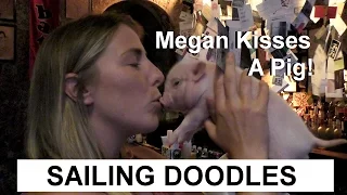 Megan Kisses pigs and Bobby repairs the engine – Boat Maintenance Monday