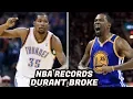 NBA RECORDS Kevin Durant Has Broken Crazy NBA Finals Records and Stats