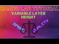 Bambu Studio Tutorial Variable adaptive layer height