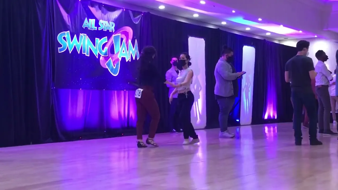 Intermediate J&J prelims, All Star Swing Jam 2022 - Helen Zhou & Ashley Broussard