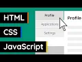 How to Create Switchable Tabs - HTML CSS JavaScript Tutorial