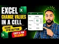 Excel Spin Button Trick Change Cell Values Automatically in Seconds Excel Tutorial Hindi