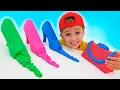 Download Lagu Vlad and Niki learn to make toys from Kinetic Sand