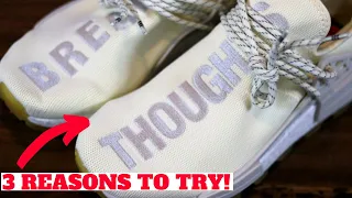 3 REASONS TO TRY adidas PHARRELL HUMAN RACE NMDs